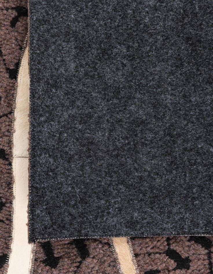 Detail image of  5' 2 x 8' Cowhide Leather Rug
