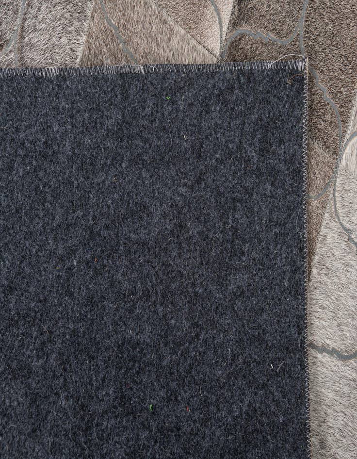 Detail image of  4' 1 x 6' Cowhide Leather Rug