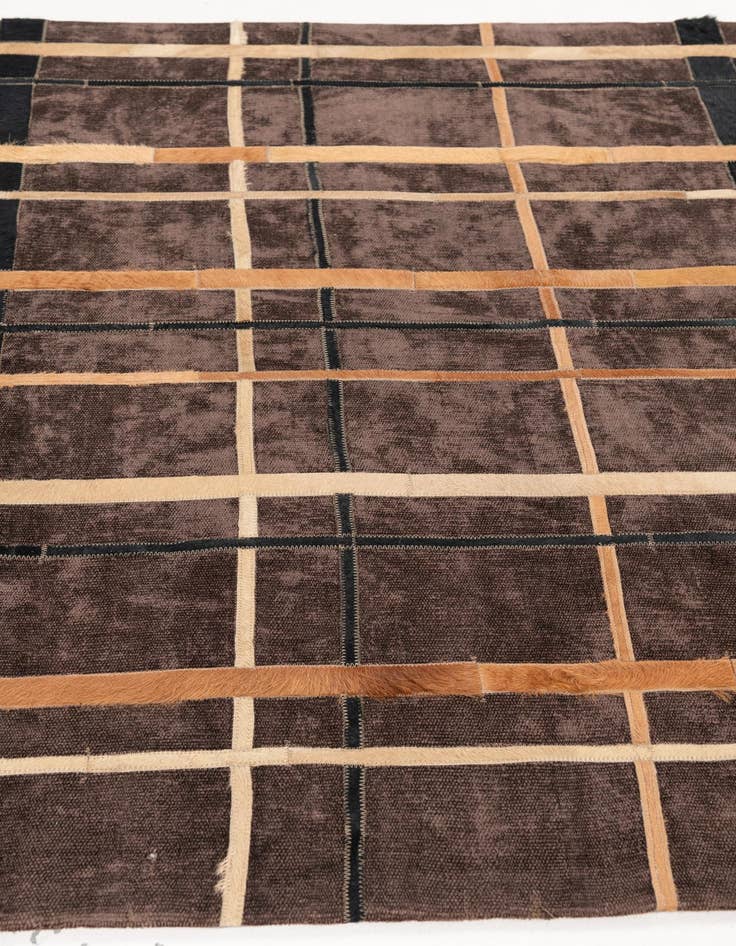 Detail image of  4' x 6' Cowhide Leather Rug