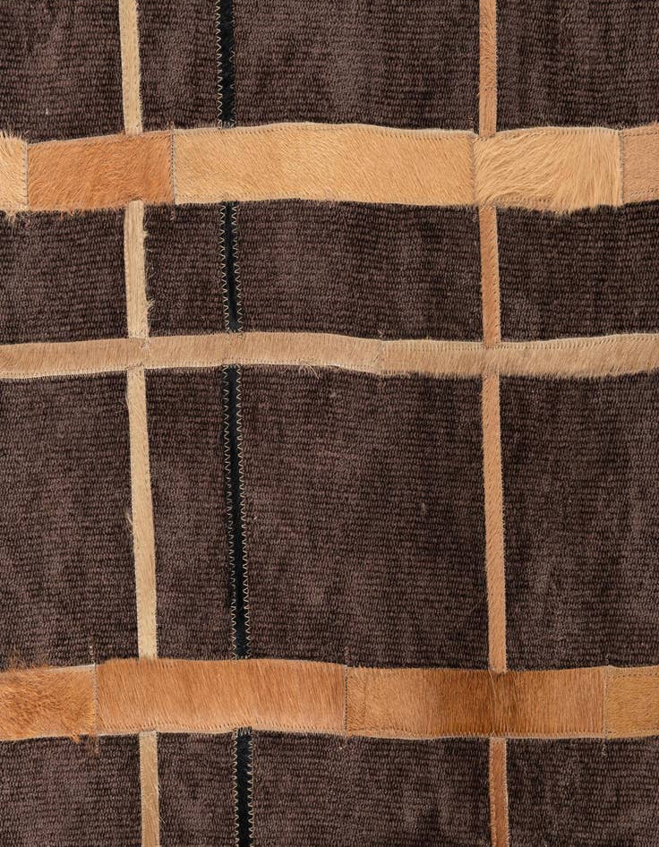 Detail image of  4' x 6' Cowhide Leather Rug