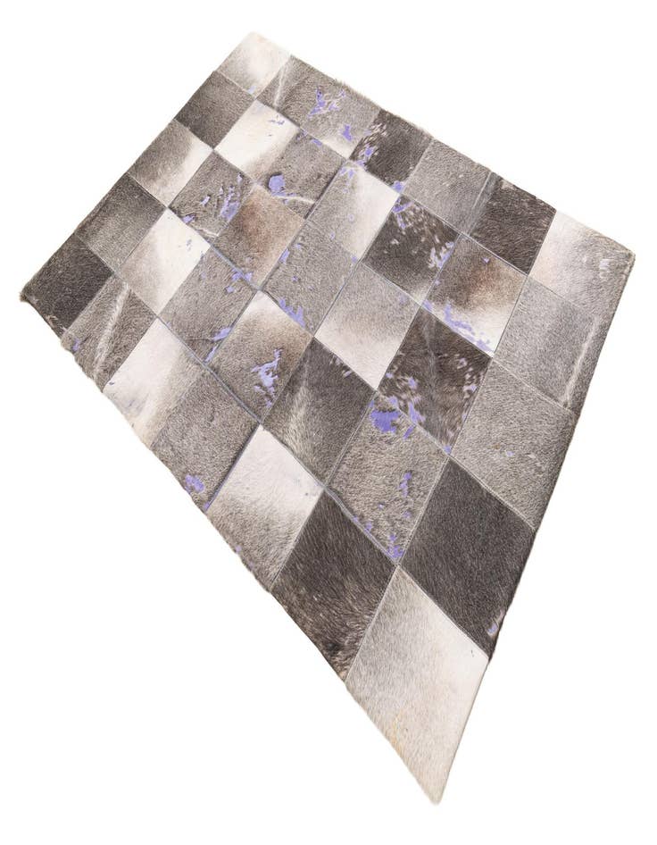 Detail image of  4' x 5' 9 Cowhide Leather Rug