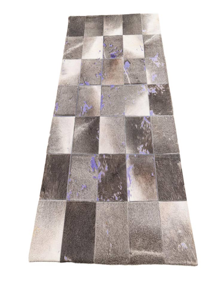 Detail image of  4' x 5' 9 Cowhide Leather Rug