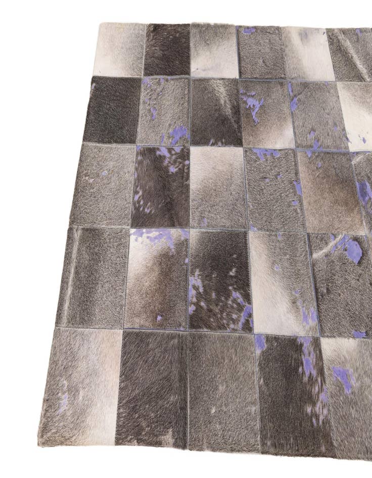 Detail image of  4' x 5' 9 Cowhide Leather Rug