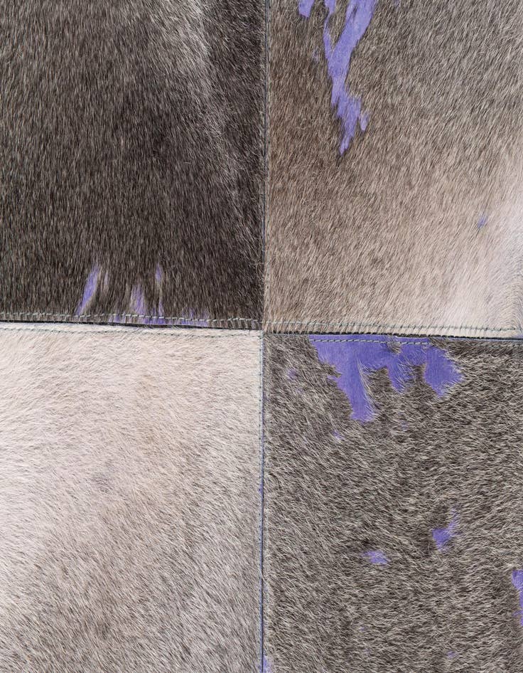 Detail image of  4' x 5' 9 Cowhide Leather Rug