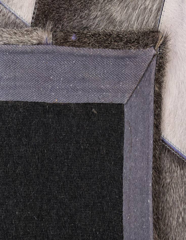 Detail image of  4' x 5' 9 Cowhide Leather Rug