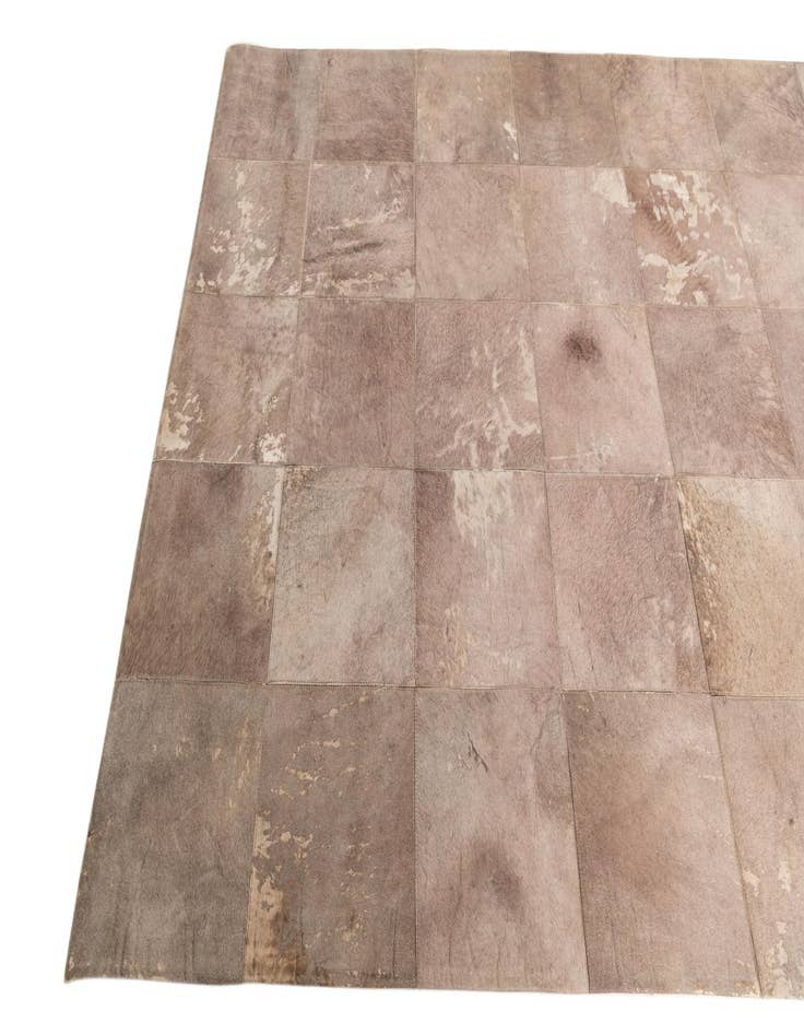 Detail image of  5' x 7' 10 Cowhide Leather Rug