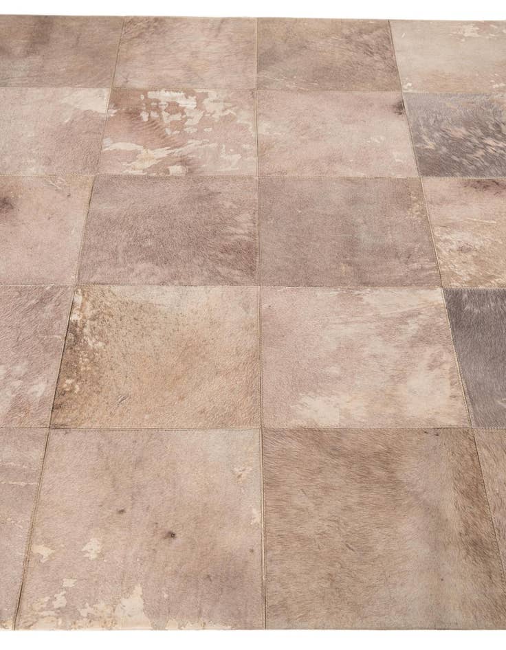 Detail image of  5' x 7' 10 Cowhide Leather Rug