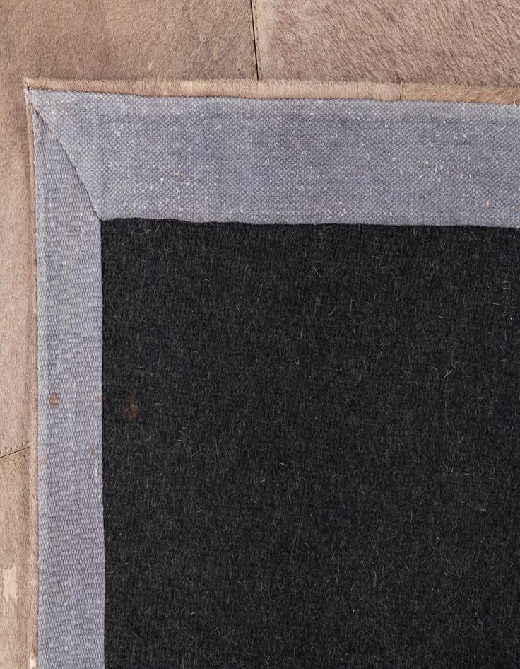 Detail image of  5' x 7' 10 Cowhide Leather Rug