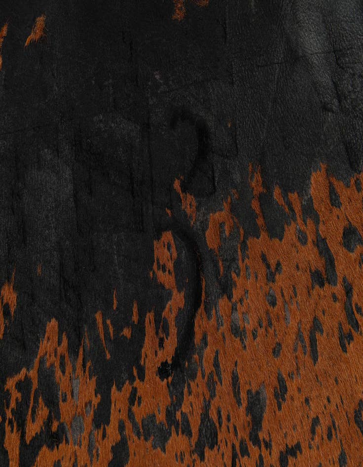 Detail image of  6' 7 x 7' Cowhide Leather Rug