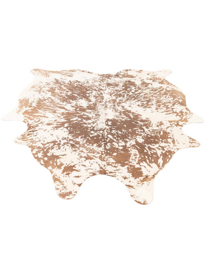 Detail image of  6' 7 x 7' 7 Cowhide Leather Rug