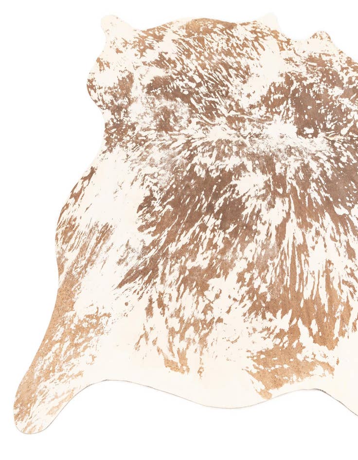 Detail image of  6' 7 x 7' 7 Cowhide Leather Rug