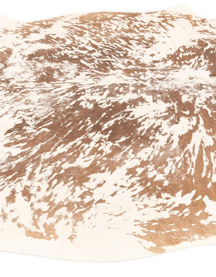 Detail image of  6' 7 x 7' 7 Cowhide Leather Rug