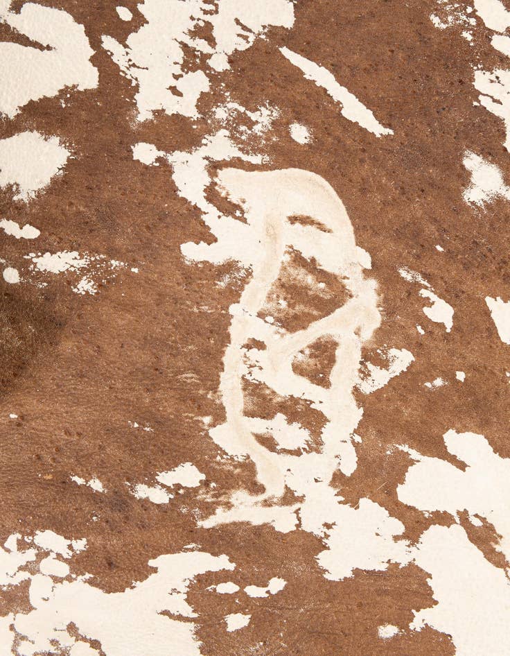 Detail image of  6' 7 x 7' 7 Cowhide Leather Rug