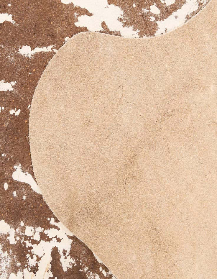 Detail image of  6' 7 x 7' 7 Cowhide Leather Rug