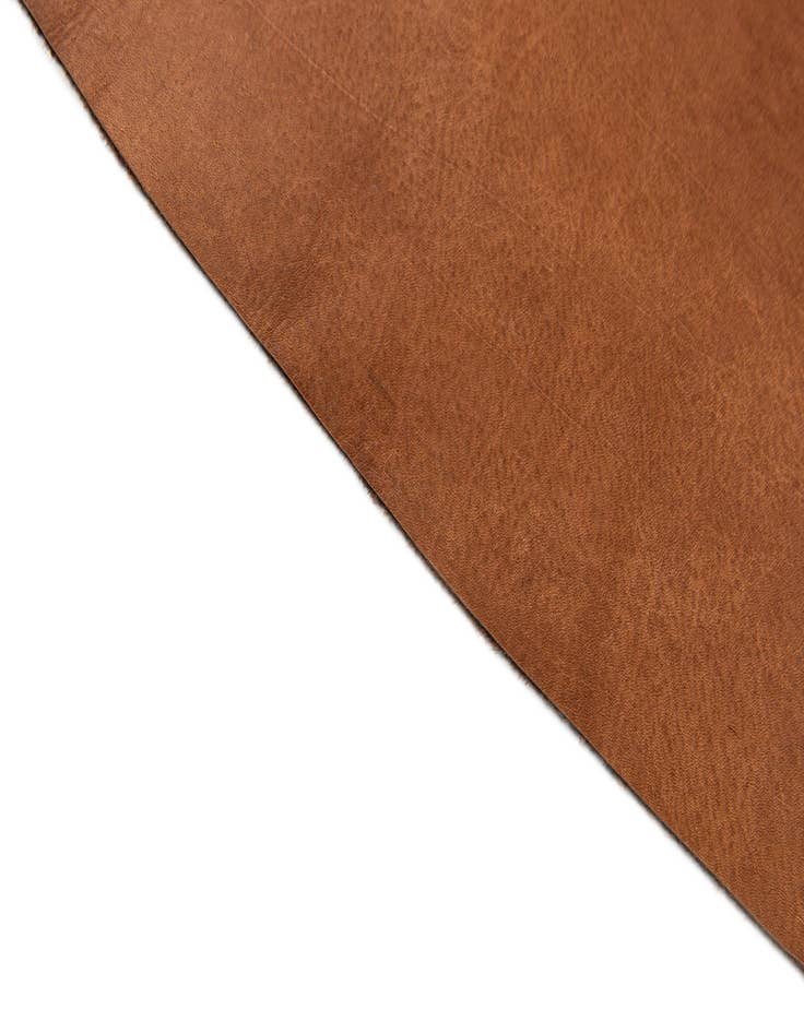 Detail image of  6' 9 x 7' 8 Cowhide Leather Rug