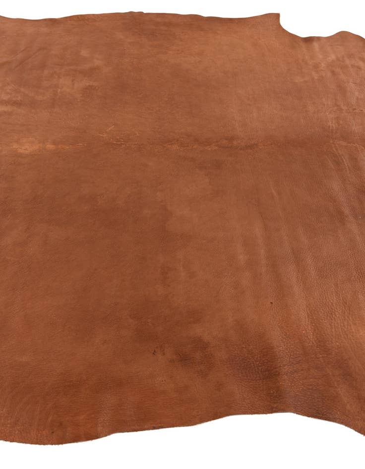 Detail image of  6' 5 x 7' 2 Cowhide Leather Rug