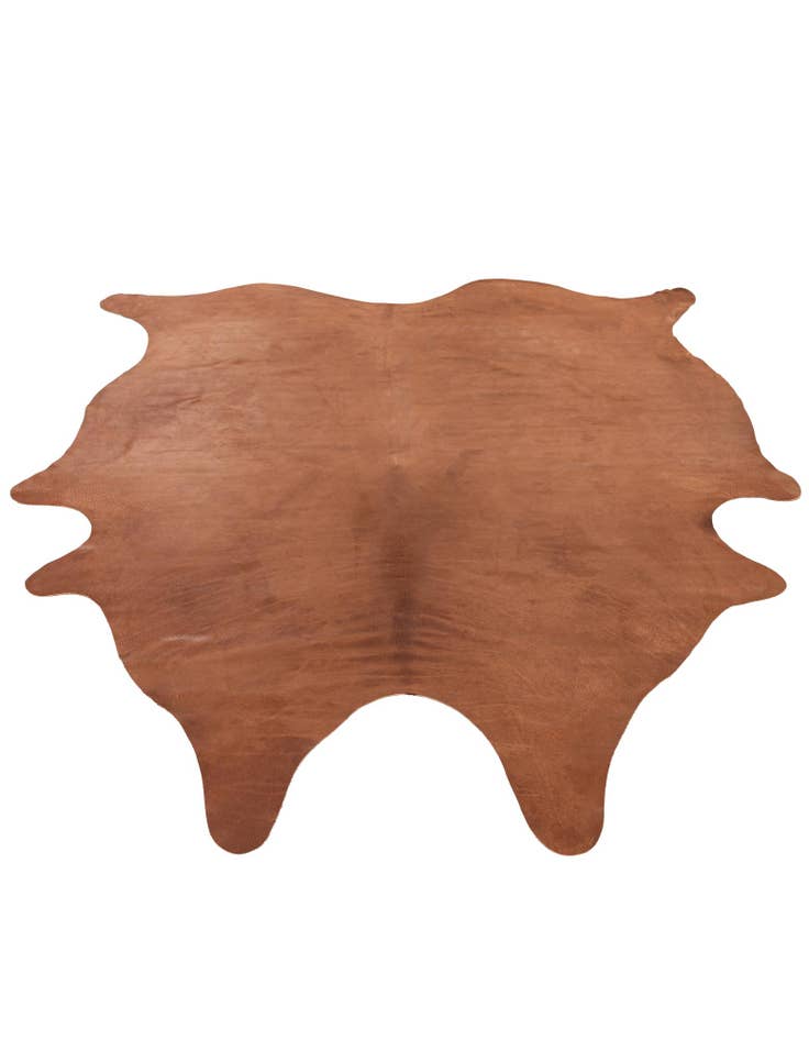 Detail image of  6' 6 x 7' 1 Cowhide Leather Rug