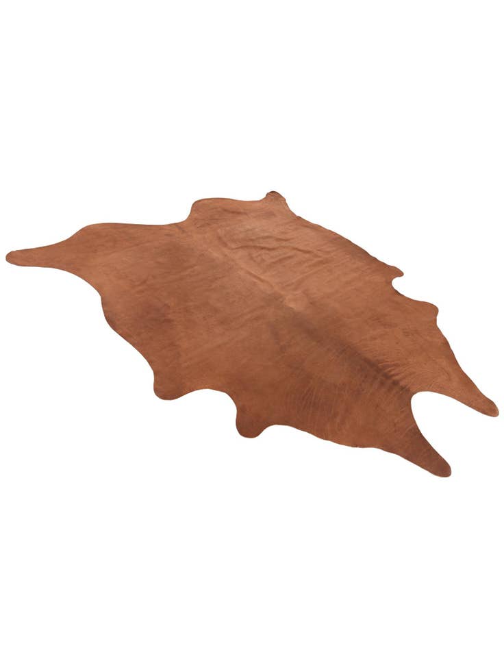 Detail image of  6' 6 x 7' 1 Cowhide Leather Rug