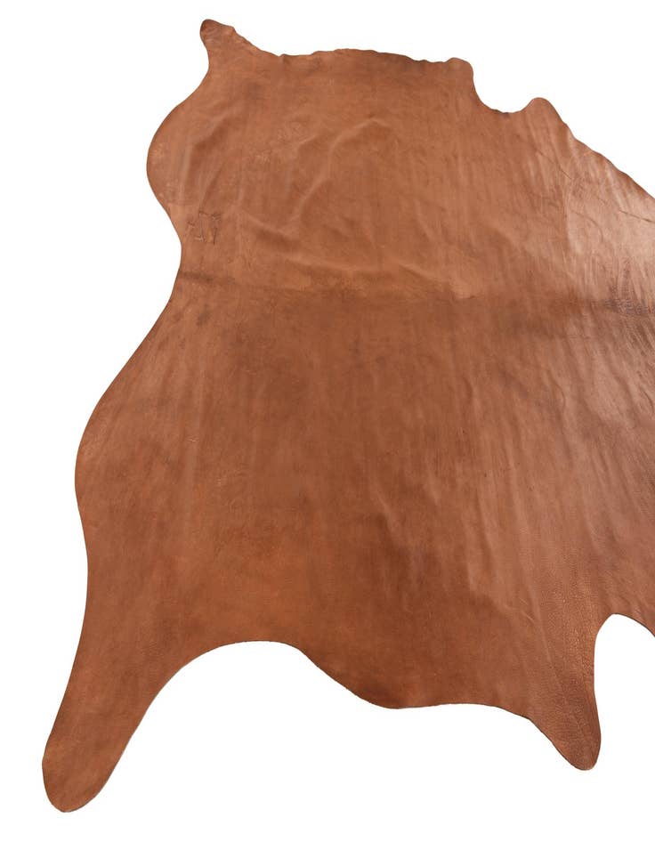 Detail image of  6' 6 x 7' 1 Cowhide Leather Rug