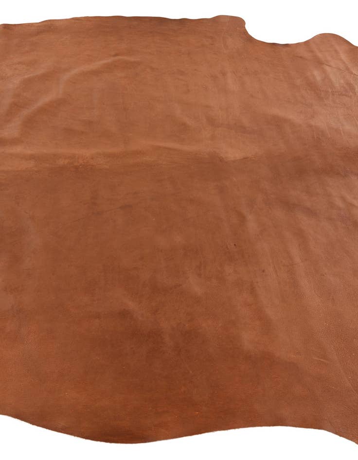 Detail image of  6' 6 x 7' 1 Cowhide Leather Rug