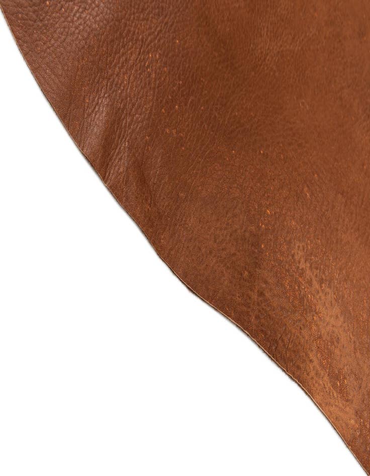 Detail image of  6' 6 x 7' 1 Cowhide Leather Rug