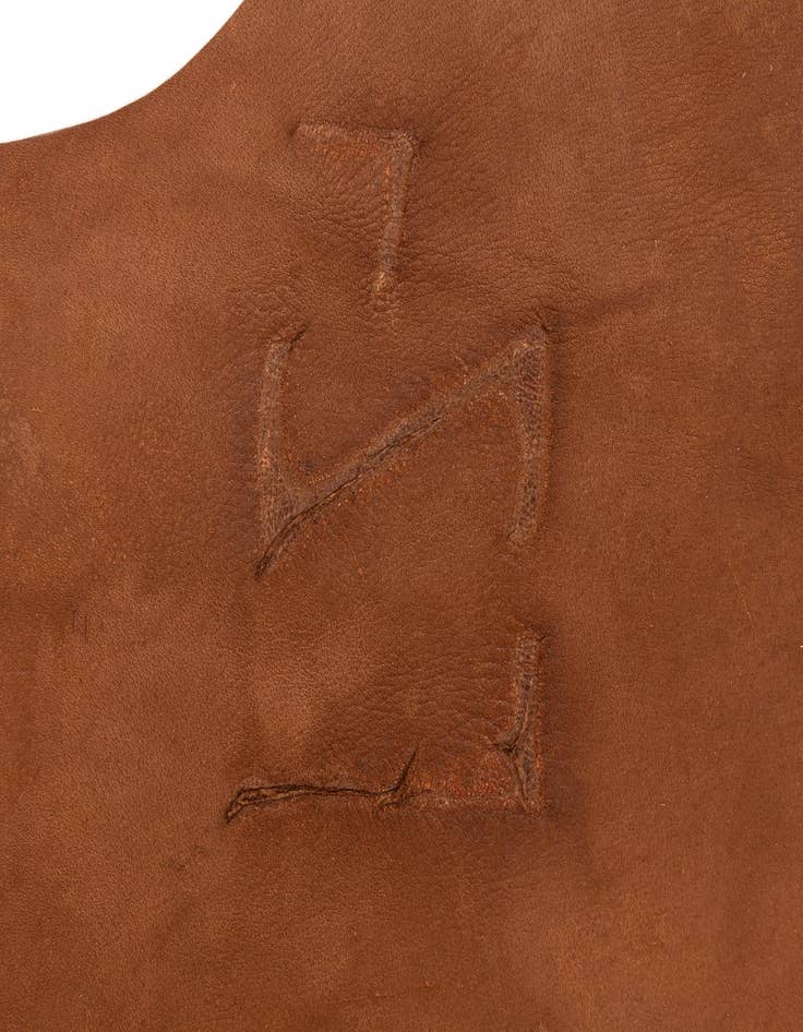Detail image of  6' 6 x 7' 1 Cowhide Leather Rug