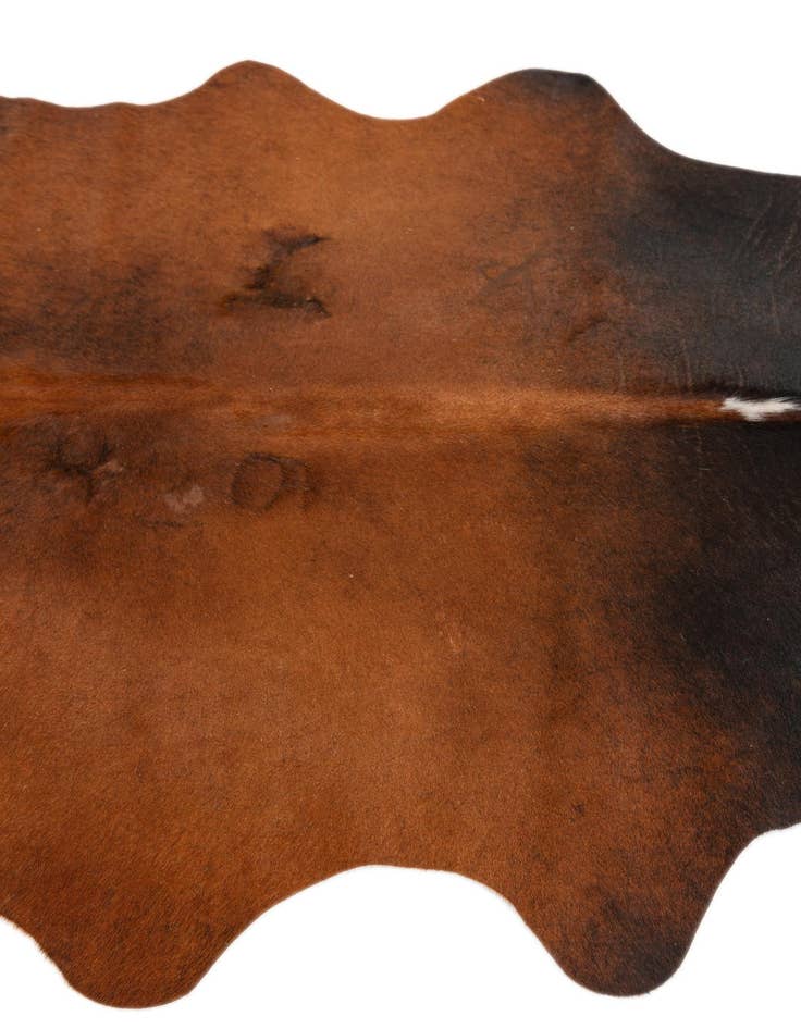 Detail image of  4' 1 x 5' 7 Cowhide Leather Rug