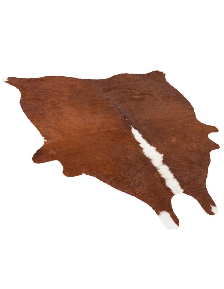 Detail image of  5' 1 x 5' 8 Cowhide Leather Rug