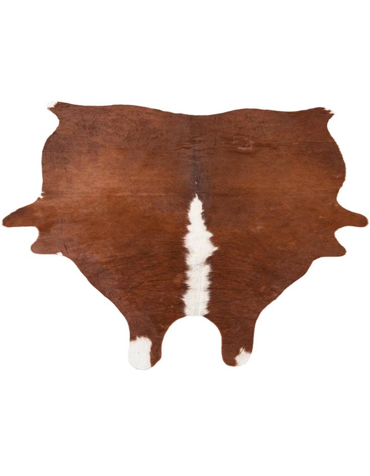 Detail image of  5' 1 x 5' 8 Cowhide Leather Rug