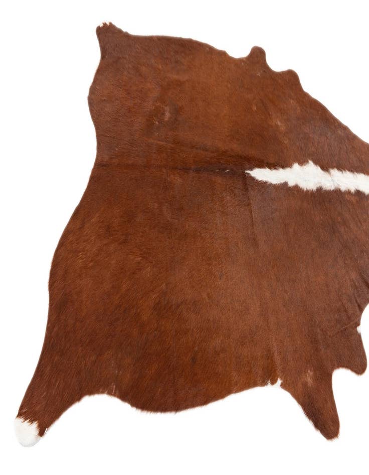Detail image of  5' 1 x 5' 8 Cowhide Leather Rug