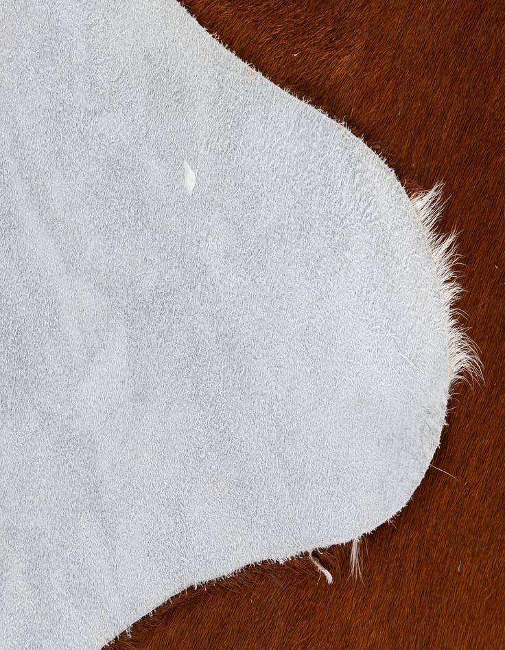 Detail image of  5' 1 x 5' 8 Cowhide Leather Rug