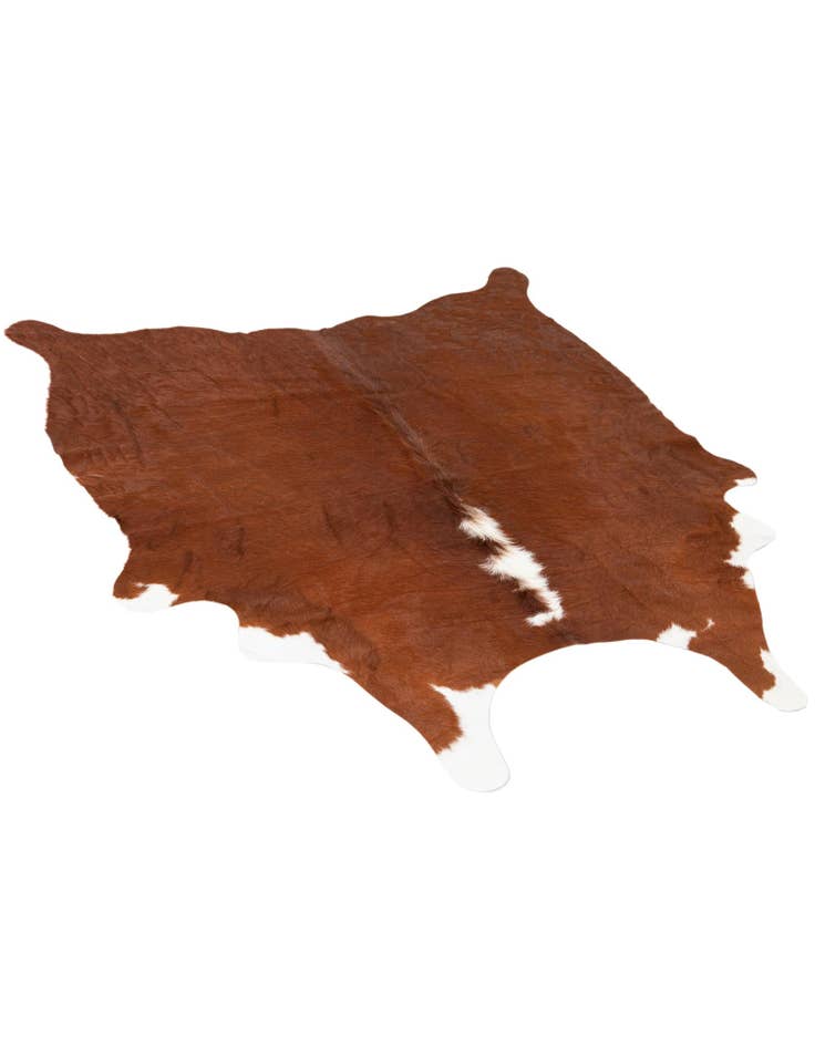 Detail image of  4' 4 x 4' 6 Cowhide Leather Rug