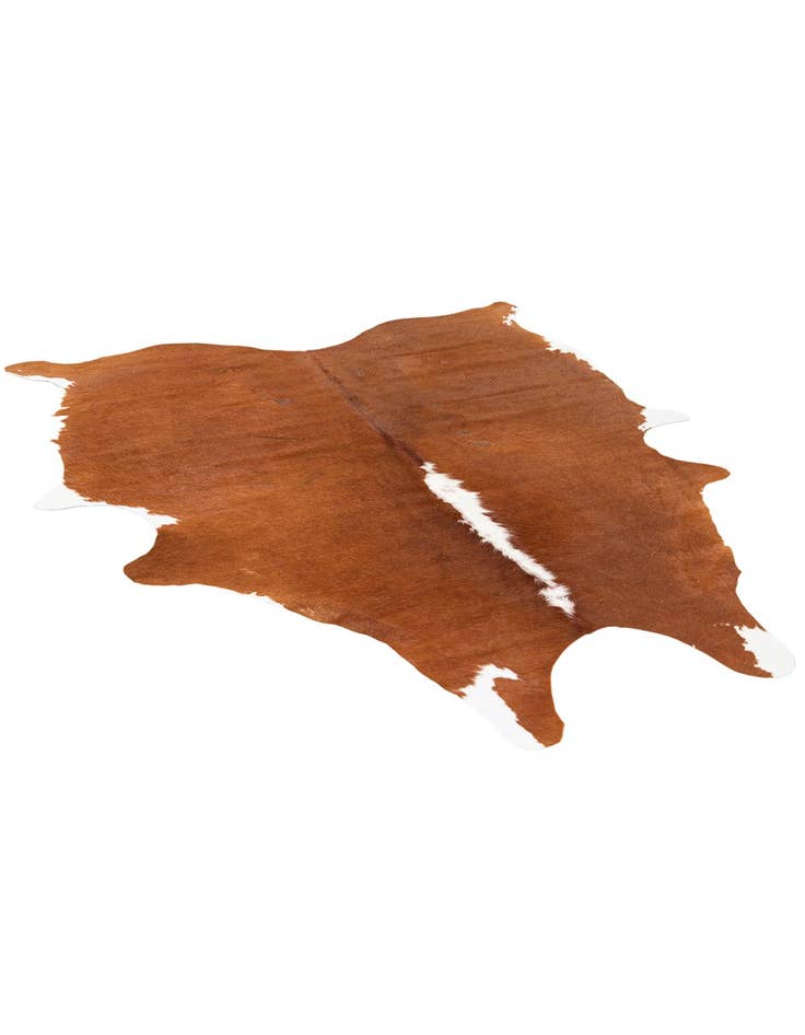 Detail image of  5' 1 x 6' 2 Cowhide Leather Rug