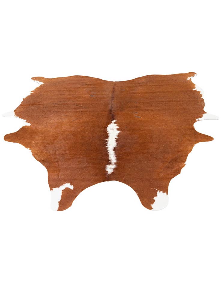 Detail image of  5' 1 x 6' 2 Cowhide Leather Rug