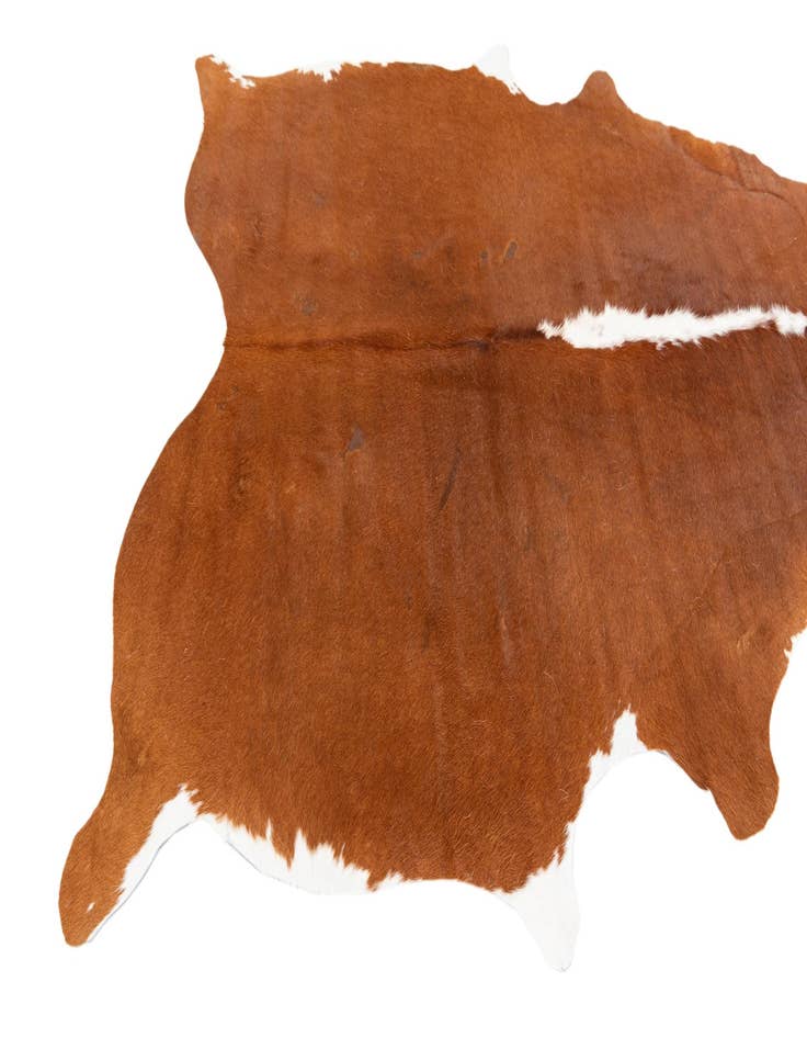 Detail image of  5' 1 x 6' 2 Cowhide Leather Rug