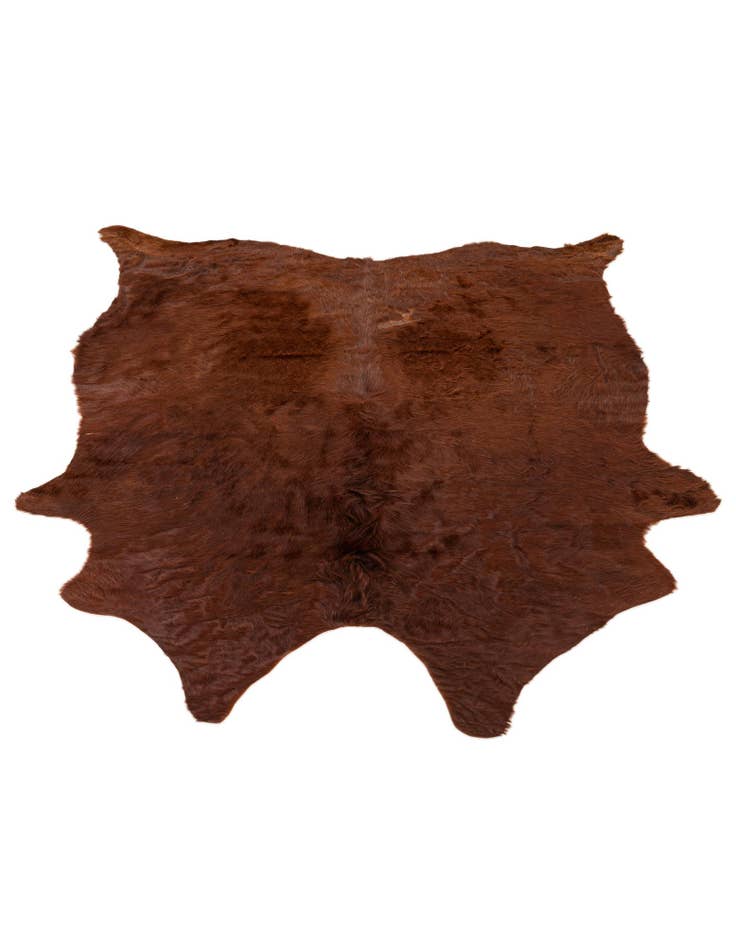 Detail image of  4' 11 x 5' 7 Cowhide Leather Rug