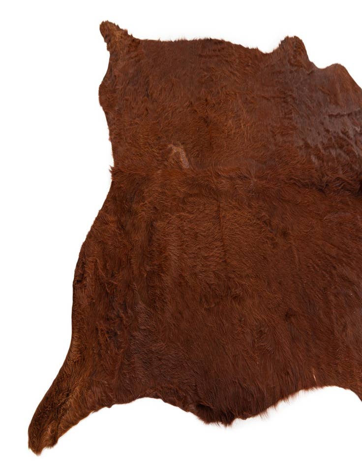 Detail image of  4' 11 x 5' 7 Cowhide Leather Rug