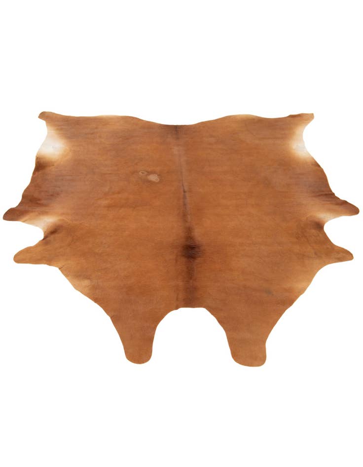 Detail image of  6' 1 x 6' 9 Cowhide Leather Rug