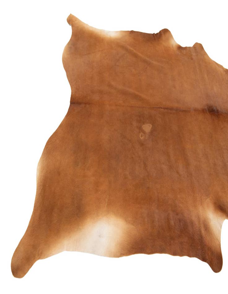 Detail image of  6' 1 x 6' 9 Cowhide Leather Rug