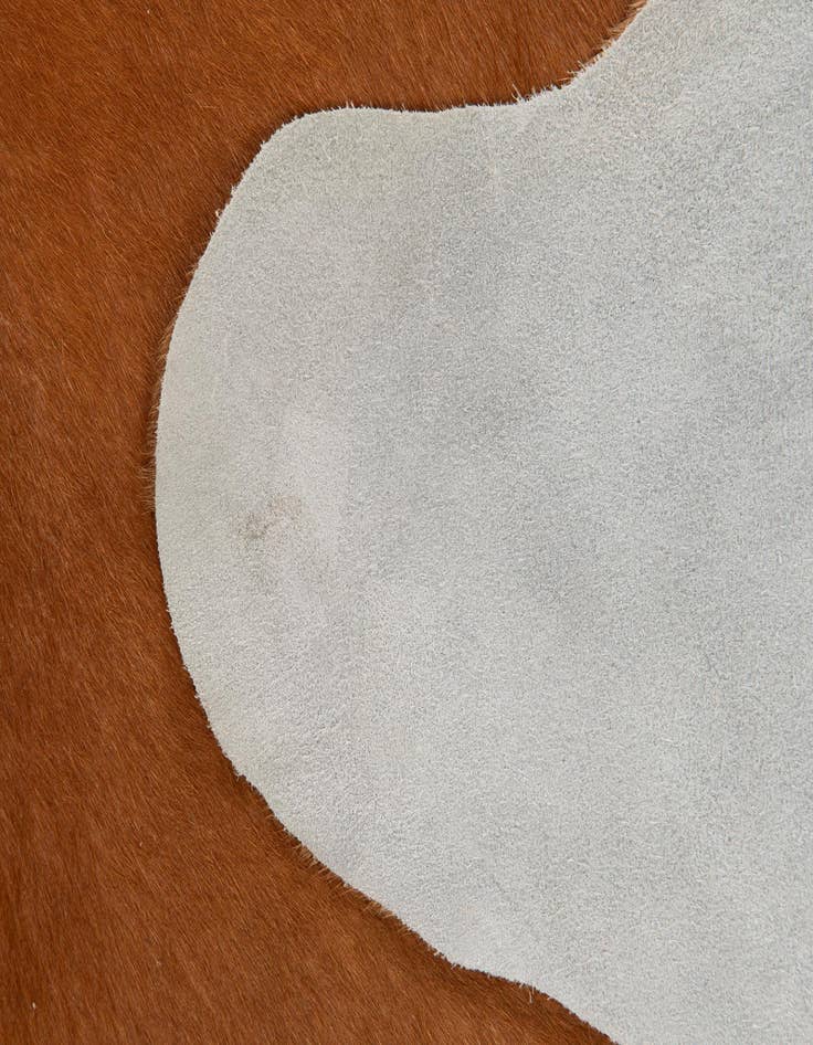 Detail image of  6' 1 x 6' 9 Cowhide Leather Rug