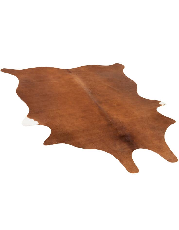 Detail image of  5' 11 x 7' Cowhide Leather Rug