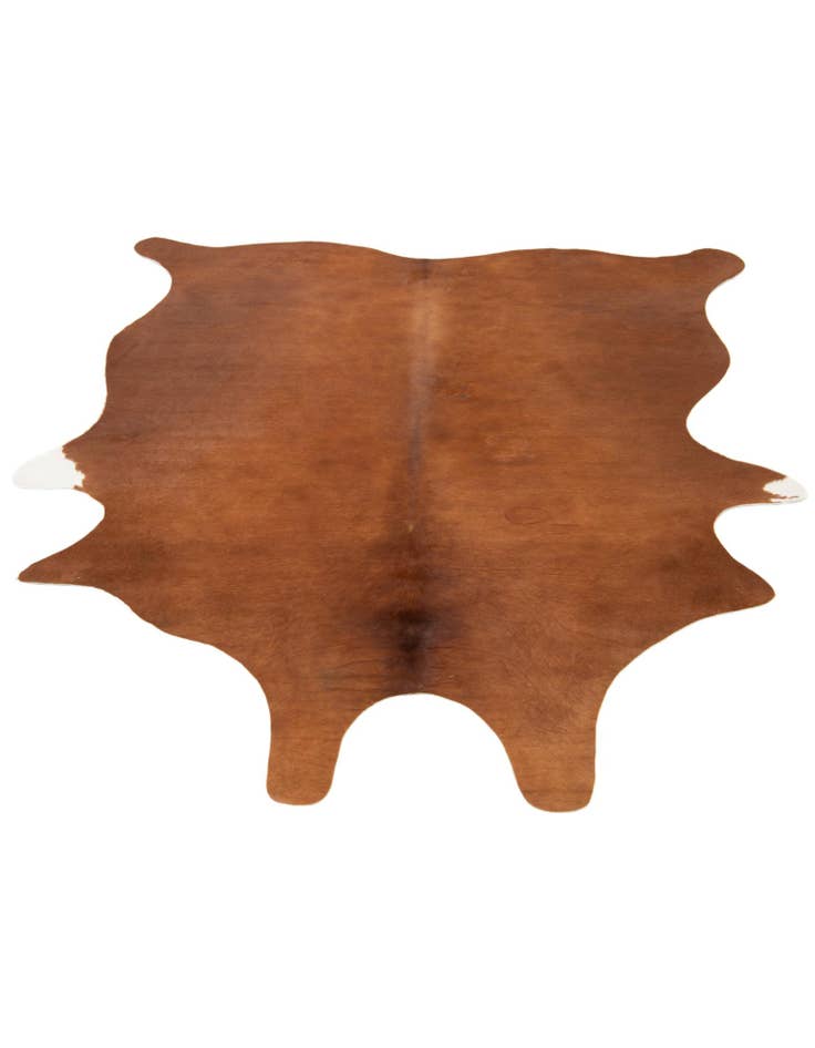 Detail image of  5' 11 x 7' Cowhide Leather Rug