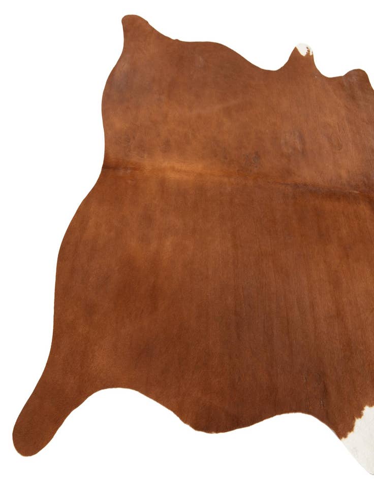 Detail image of  5' 11 x 7' Cowhide Leather Rug