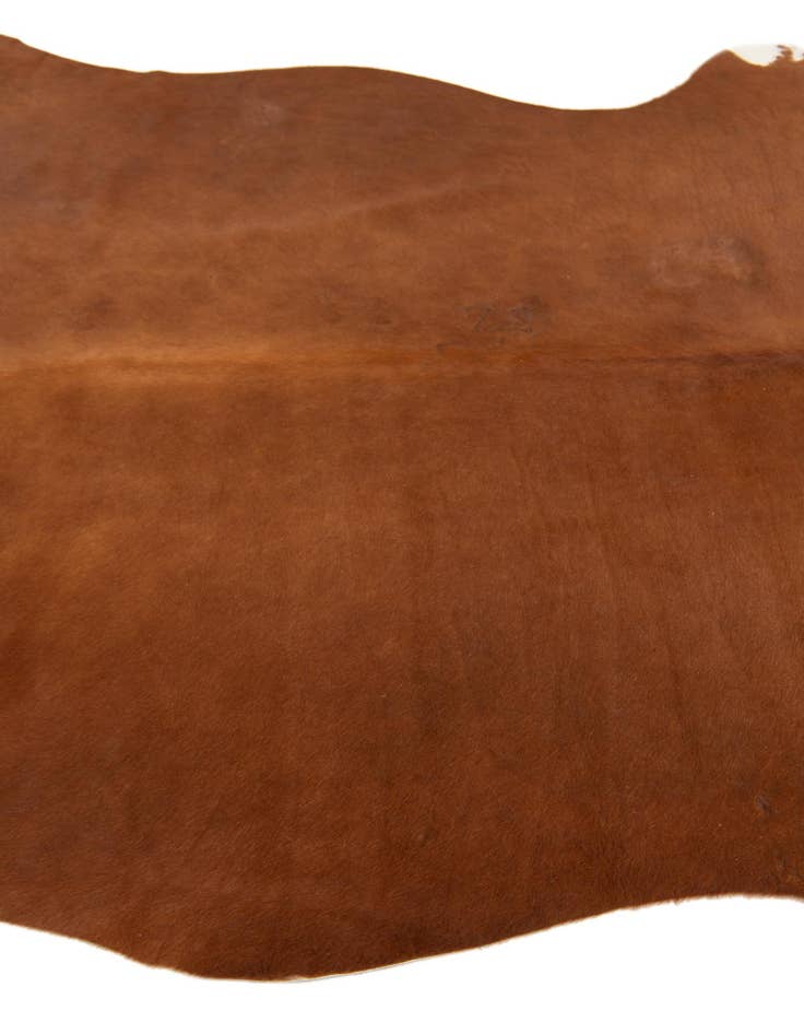 Detail image of  5' 11 x 7' Cowhide Leather Rug