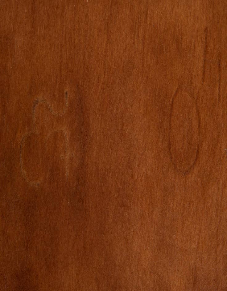 Detail image of  5' 11 x 7' Cowhide Leather Rug