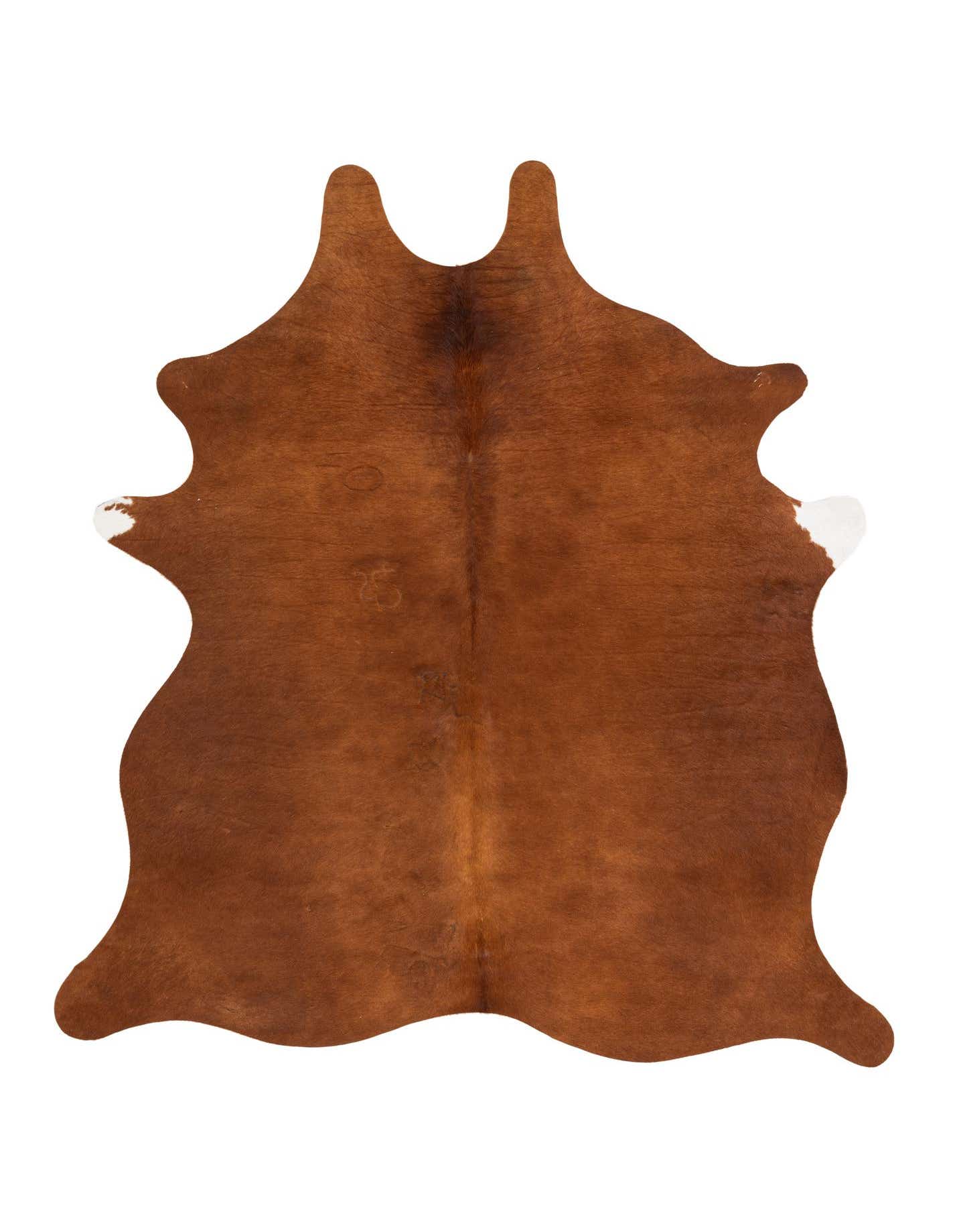 Primary image  5' 11 x 7' Cowhide Leather Rug
