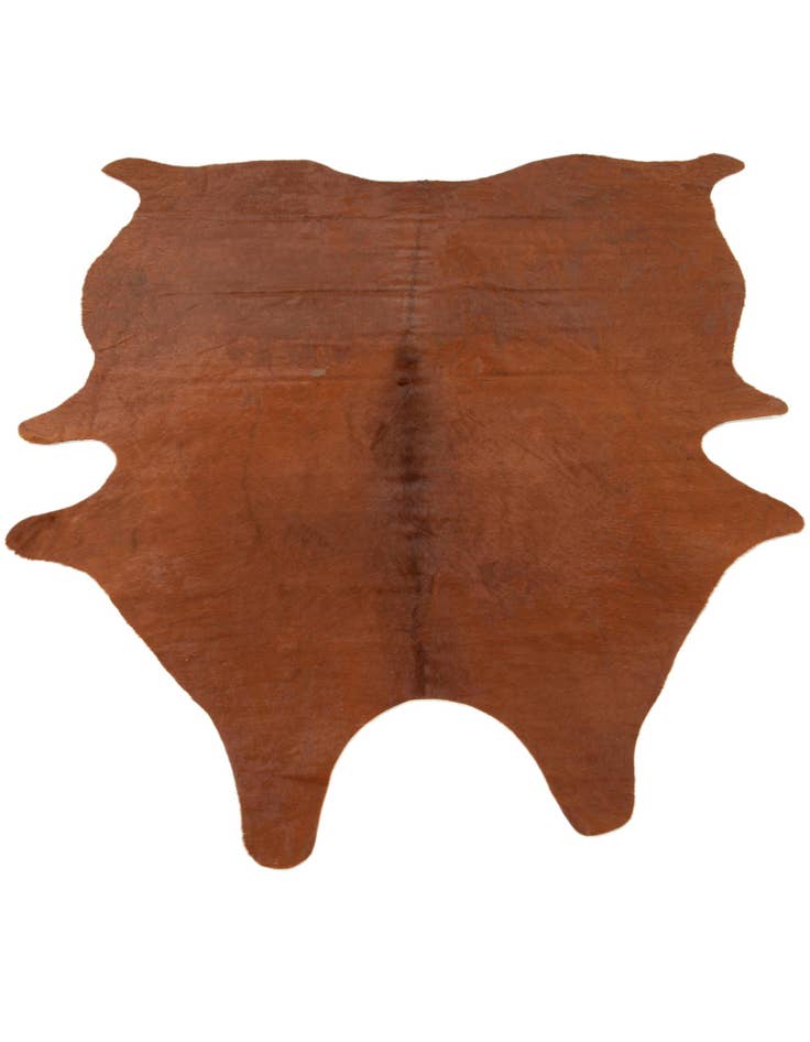 Detail image of  5' 6 x 6' 11 Cowhide Leather Rug