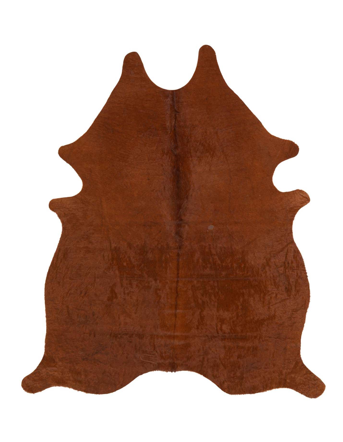 Primary image  5' 6 x 6' 11 Cowhide Leather Rug