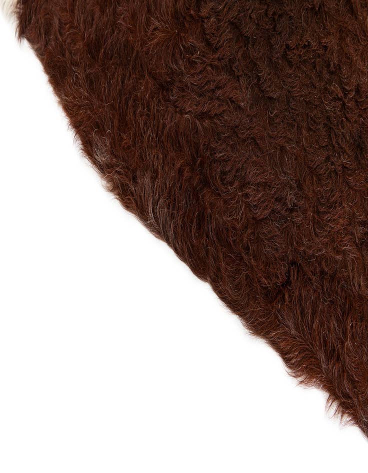 Detail image of  4' 11 x 6' Cowhide Leather Rug