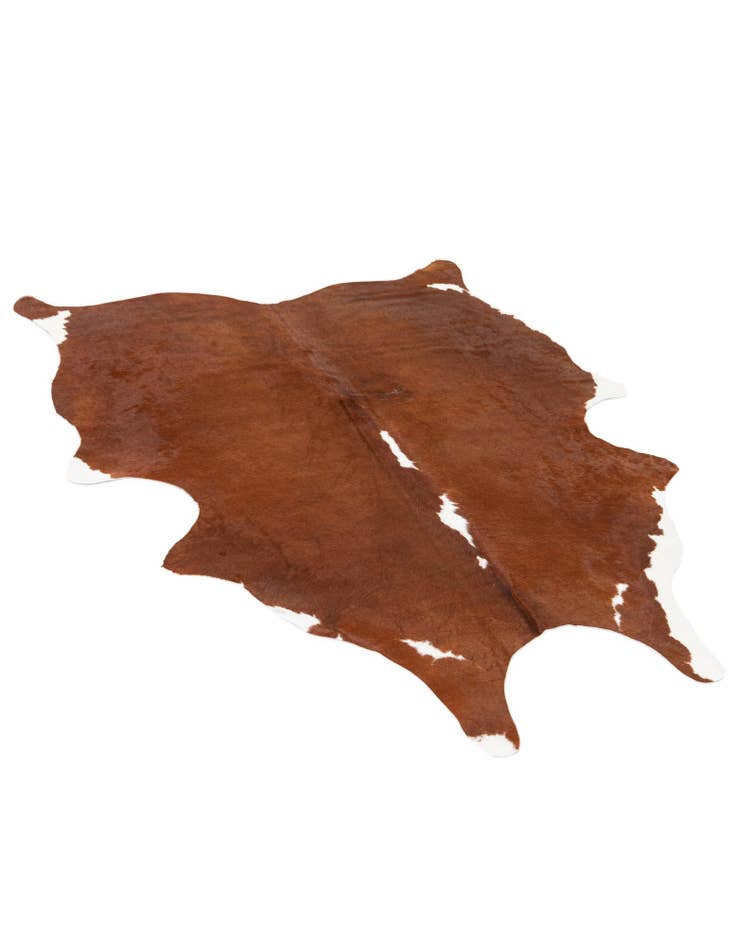 Detail image of  4' 10 x 6' 2 Cowhide Leather Rug